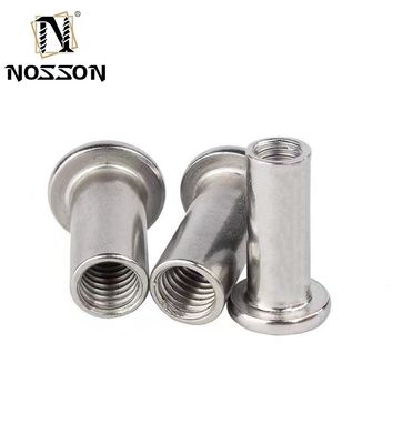 DIN padrão aço inoxidável Hex Socket cabeça plana de mangas de barril de porca com cabeça redonda porcas de móveis M2 M3 M4 M5 M6 M8 M10
