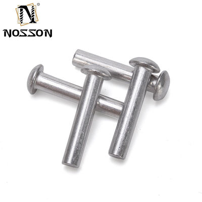 ISO Standard Metric Alumínio Latão Revestimento de núcleo sólido Revestimento de fixação Cabeça plana Cabeça redonda Revestimentos de cobre de aço macio sólido com acabamento brilhante