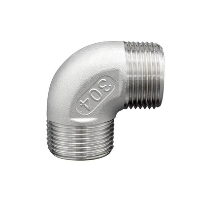 Aço inoxidável fundido 304/316 Union Elbow para abastecimento de água Nipple Connector Threaded Plumbing Material Pipe Fitting