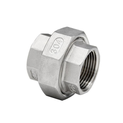 Aço inoxidável fundido 304/316 Union Elbow para abastecimento de água Nipple Connector Threaded Plumbing Material Pipe Fitting