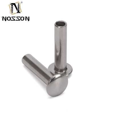 Rebites semi-tubulares para alumínio e aço inoxidável na norma ISO