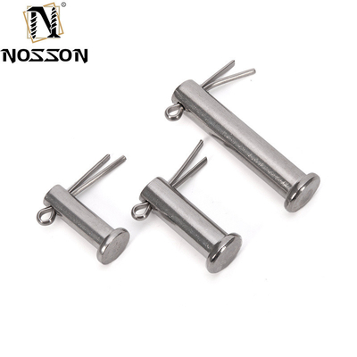 304 316 A2 A4 Aço inoxidável Clevis Pin Reunião DIN94 Critérios padrão com vida mais longa TiCN acabamento