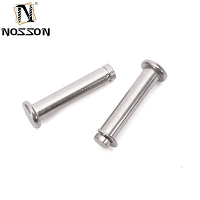 DIN1444 Standard Clevis Pins sem fio Rodado Flat Head Safety Lock Pin com R Clip Hole em aço inoxidável personalizado