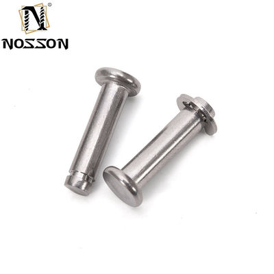 DIN1444 Standard Clevis Pins sem fio Rodado Flat Head Safety Lock Pin com R Clip Hole em aço inoxidável personalizado