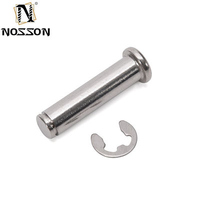 DIN1444 Standard Clevis Pins sem fio Rodado Flat Head Safety Lock Pin com R Clip Hole em aço inoxidável personalizado