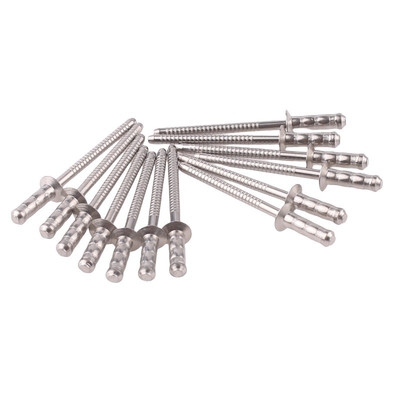 2.4-6.4mm Durável cabeça redonda Open End Pop Core-puxando rivetas fechadas de aço inoxidável para aplicações à prova d'água na indústria