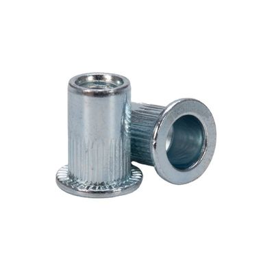Métrica DIN Remache Tuerca Rivnut M3 M4 M5 M6 M8 M10 M12 304 aço inoxidável cabeça plana roscada roscada inserção de rivet nut