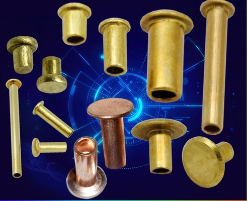 Rebites de cobre de cabeça redonda de latão padrão ISO para construção resistente e design personalizado