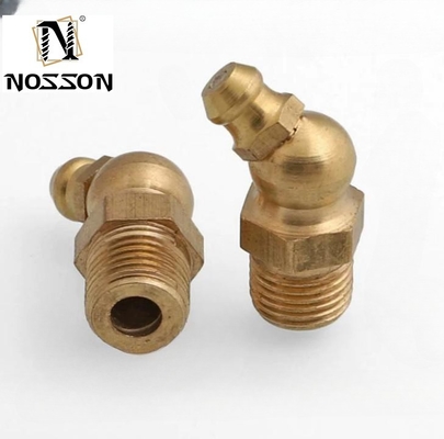 Casting M6 M8 M10 Lubrificante Fitting Grease Gun Nozzle 90 Graus Nipple Grease Fitting Dimensão personalizada para desempenho ideal