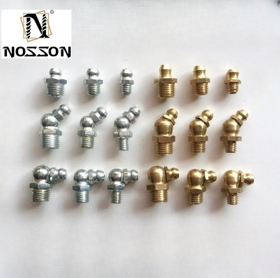 Casting M6 M8 M10 Lubrificante Fitting Grease Gun Nozzle 90 Graus Nipple Grease Fitting Dimensão personalizada para desempenho ideal