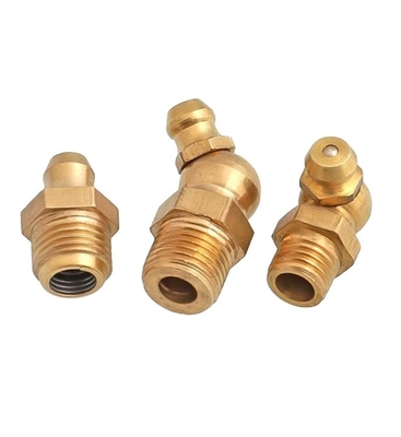 Conexão feminina 90 graus Nipple Grease Fitting para nozzle de pistola de grease branco e mangueira de grease de tamanho personalizado