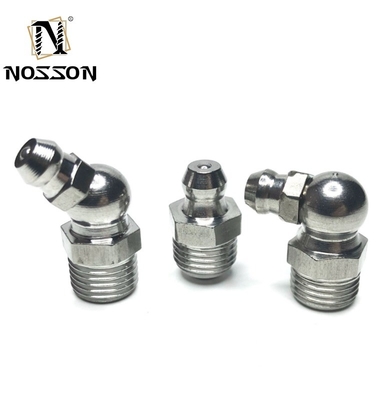 Reduzindo cabeça hexagonal Conexão feminina 90 graus lubrificante hidráulico adequado para lubrificação de gordura