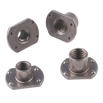 M6 M8 M10 Conector de móveis de aço inoxidável Base plana redonda Barril roscado T Nozes de solda para aplicações em sistemas de petróleo e gás