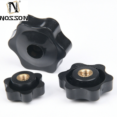 Custom M5 M6 M8 M10 M12 Plum Bakelite Manual apertado de linha Star Nuts Manuseio com sistema de medição métrico e BS Standard