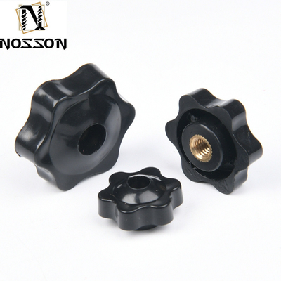 Custom M5 M6 M8 M10 M12 Plum Bakelite Manual apertado de linha Star Nuts Manuseio com sistema de medição métrico e BS Standard