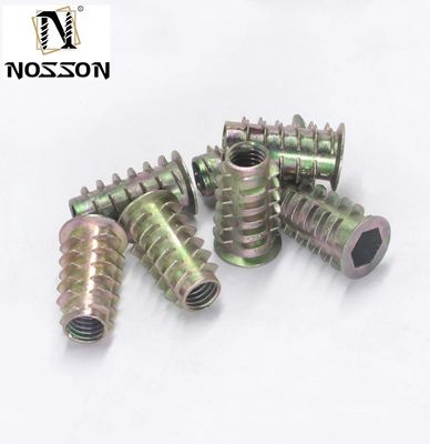 Aço inoxidável 201/304/316 Nozes de inserção com rosca para móveis de madeira M5 M6 M8 Sistema métrico de medição