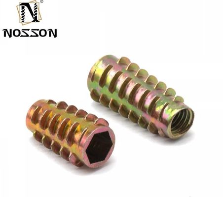 Aço inoxidável 201/304/316 Nozes de inserção com rosca para móveis de madeira M5 M6 M8 Sistema métrico de medição