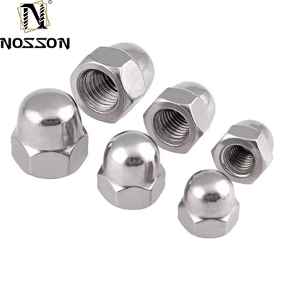 DIN1587 Aço inoxidável 304 M3 M4 M5 M6 M8 M10 M12 M14 M16 M18 M20 M24 Amêndoa de espuma Hex Cup Cap Amêndoa JIS padrão polido