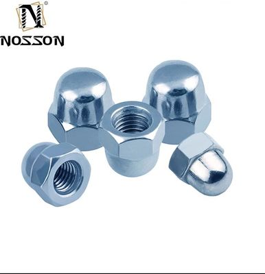 GB padrão de acabamento plano de aço inoxidável 201/304/316 Hex M5 Conexão de cabeça de tampa de domed Nut para aplicações industriais