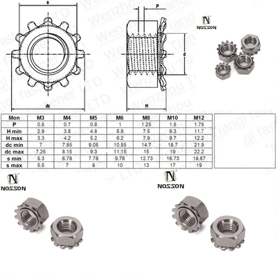 4-40 6-32 8-32 10-24 UNC ISO JIS padrão 18-8 aço inoxidável Kep Nut External Tooth Lock Nut Imperial polegada para as suas necessidades