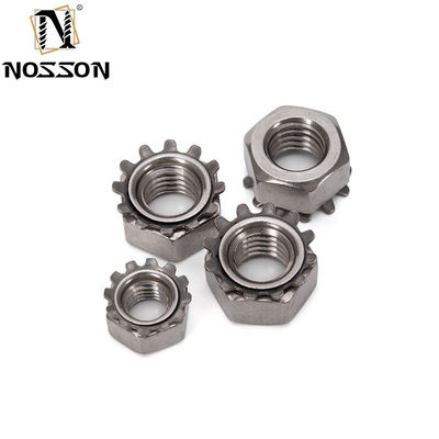 Equipamento de fabricação de alimentos e bebidas Padrão GB SUS304 K-Lock Nut Hex Nut com lavadora de dentes externa