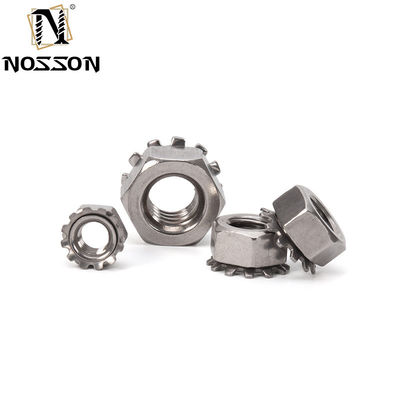 Equipamento de fabricação de alimentos e bebidas Padrão GB SUS304 K-Lock Nut Hex Nut com lavadora de dentes externa