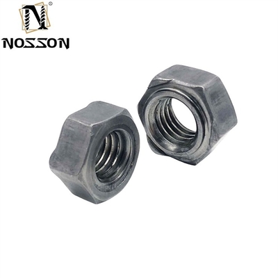 Sistema métrico de medição de aço carbono projeção de solda ponto de nozes hexagonais nozes de solda com acabamento galvanizado e aço inoxidável