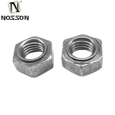 Sistema métrico de medição de aço carbono projeção de solda ponto de nozes hexagonais nozes de solda com acabamento galvanizado e aço inoxidável