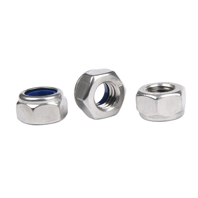 Imperial Inch Zinc-Flake revestido galvanizado fixações de fixação M8 Estampagem a quente Din985 Nylock Lock Rivet Hexagon Nut