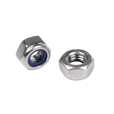Imperial Inch Zinc-Flake revestido galvanizado fixações de fixação M8 Estampagem a quente Din985 Nylock Lock Rivet Hexagon Nut
