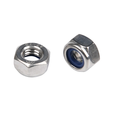 Imperial Inch Zinc-Flake revestido galvanizado fixações de fixação M8 Estampagem a quente Din985 Nylock Lock Rivet Hexagon Nut