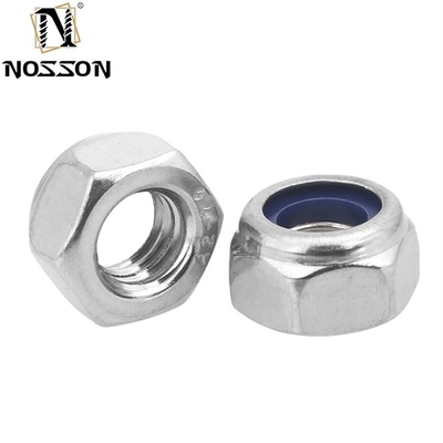 GB Standard de aço inoxidável SS201/304/316 Hexagon Nylon Insert Self Locking Nut DIN982 Finish simples para equipamentos de mineração