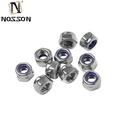GB Standard de aço inoxidável SS201/304/316 Hexagon Nylon Insert Self Locking Nut DIN982 Finish simples para equipamentos de mineração