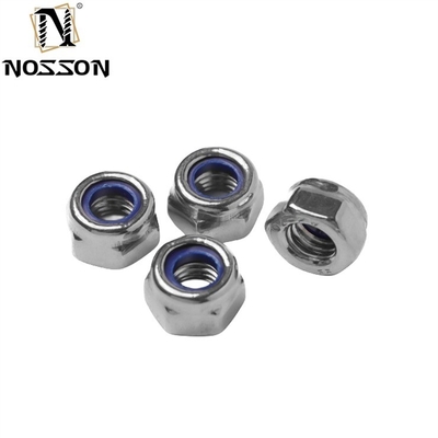 GB Standard de aço inoxidável SS201/304/316 Hexagon Nylon Insert Self Locking Nut DIN982 Finish simples para equipamentos de mineração