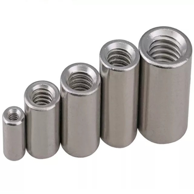Tratamento de água 304 porcas de aço inoxidável porcas de acoplamento redondo conector porca para sistema de medição métrica e acoplamento roscado padrão DIN