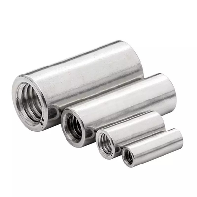Tratamento de água 304 porcas de aço inoxidável porcas de acoplamento redondo conector porca para sistema de medição métrica e acoplamento roscado padrão DIN
