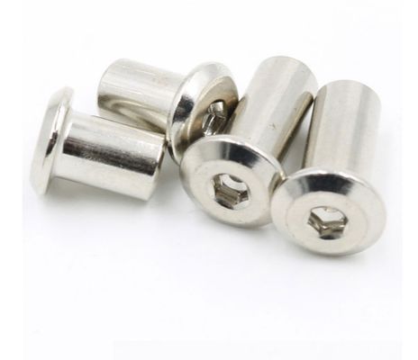 Medida Imperial de aço inoxidável automotivo M6 porca e parafuso com acabamento cromado projetado para o padrão JIS