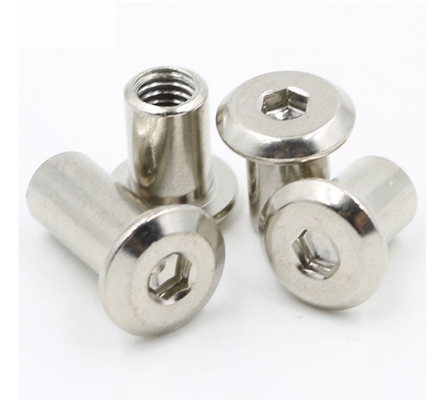 ANSI/ASME Standard M3 M4 M5 M6 M8 M10 M12 1/4 3/8 5/16 aço carbono cabeça plana redonda Hex porco para porco de barril de móveis