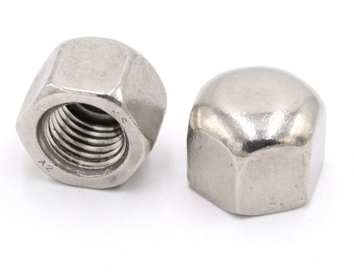 Sistema de medição métrica A2-70 de aço inoxidável SS304 Hex Cap Nut para eficiência de tratamento de água usando aço ligado durável