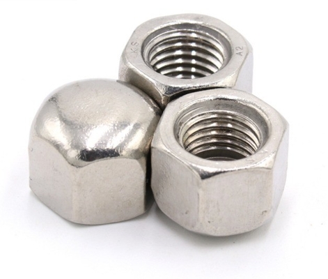 Sistema de medição métrica A2-70 de aço inoxidável SS304 Hex Cap Nut para eficiência de tratamento de água usando aço ligado durável