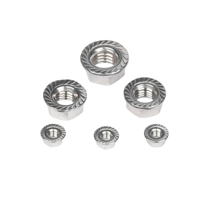 Fino revestido de zinco JIS padrão de aço inoxidável Hex Head Flange Nut DIN6923 com sistema de medição imperial