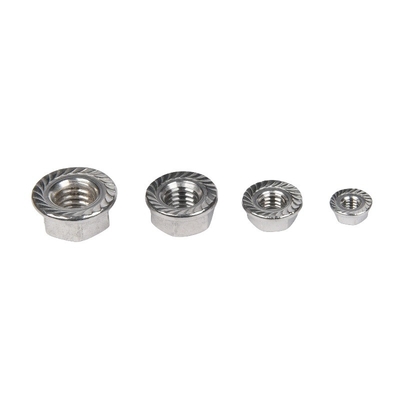 Fino revestido de zinco JIS padrão de aço inoxidável Hex Head Flange Nut DIN6923 com sistema de medição imperial