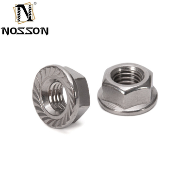 12 pontos de flange Nut DIN6923 aço inoxidável auto-bloqueio com acabamento de óxido negro e Imperial Inch Measurement System