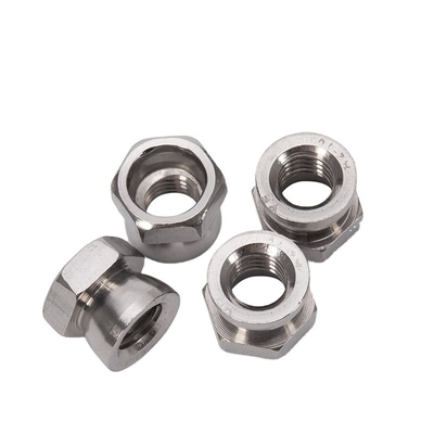 Nozes de segurança de aço inoxidável cromadas M6 M8 M10 8mm-50mm comprimentos para proteção contra parafusos e sistema de medição métrica