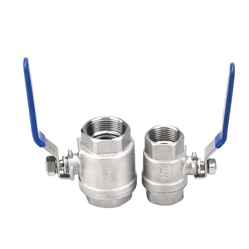 2pc 2 way válvula de esfera de fio interno feita de 304 316 aço inoxidável para aplicações industriais e estrutura hidráulica