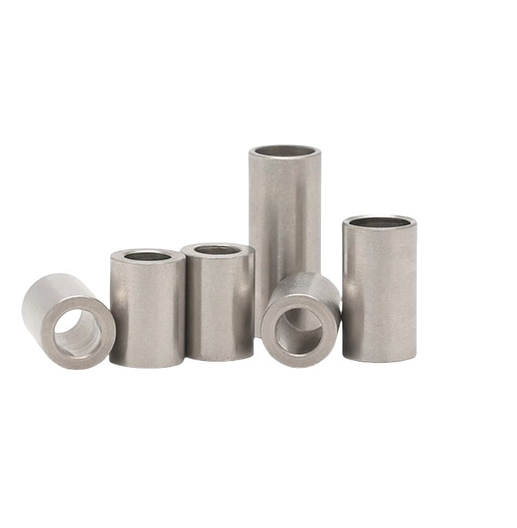 Finalização CINCO PLATADO Customizado 3mm 8mm 24mm de aço inoxidável Sleeve Bushing para M5 M6 M8 M10 Metric cilindro de aço Bushings