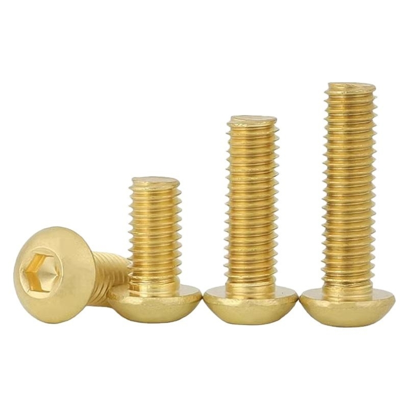 Paz de espírito garantida H62 Metric Brass Pan Head Torx Machine Security Screw M8 Button Trox Head Screw com acabamento simples