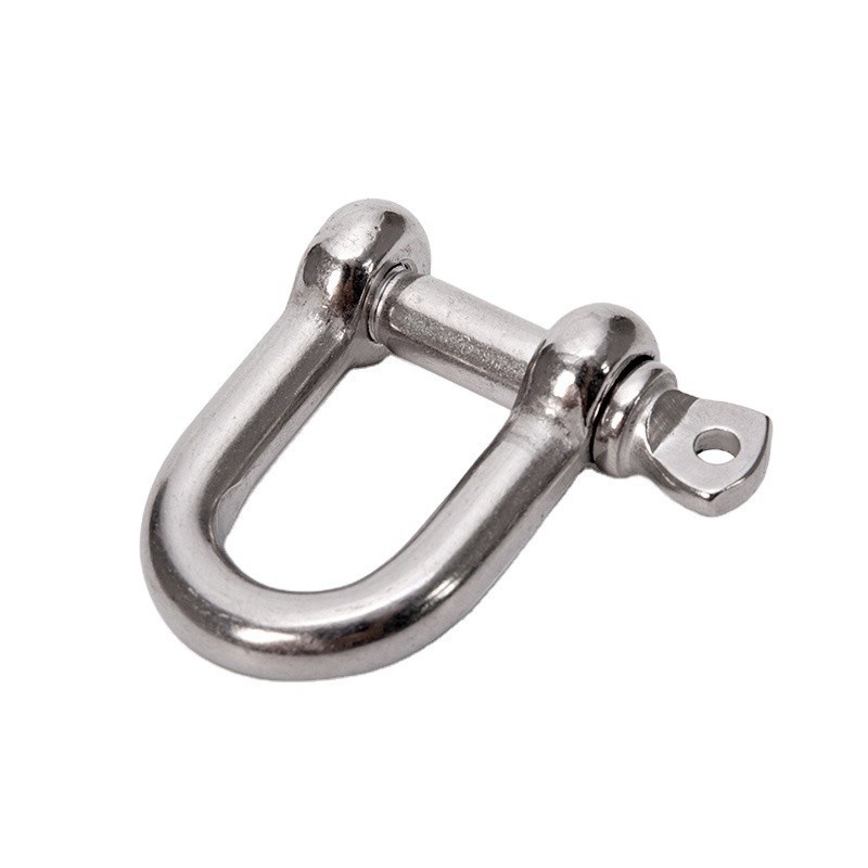 DEE SHACKLES Prata 316 de aço inoxidável Long D Shackle para indústria pesada e marítima Rigging M 4 M 16 Indústria de petróleo e gás padrão Heavy Duty Design