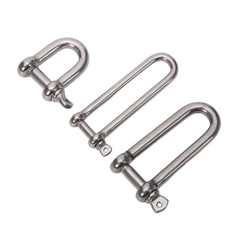 Tecnologia de fundição de precisão de aço inoxidável tipo longo de elevação Dee parafuso pin Ss304 ou Ss316 D cadeado com arco design