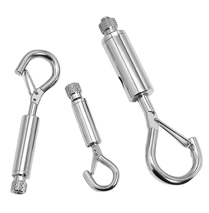OEM personalizado 4.6mm-12mm Cordão de arame tranca cabeça Pendente Panel de luz Pendente Luz Gancho com fivela de segurança e ganchos de mola